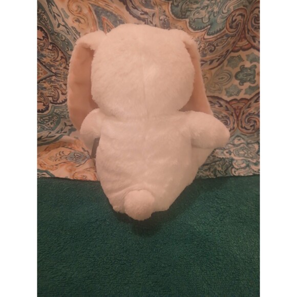 Hallmark Cards White Bunny Rabbit Plush Stuffed Animal Toy Easter  9" MJE5192 - Picture 2 of 3